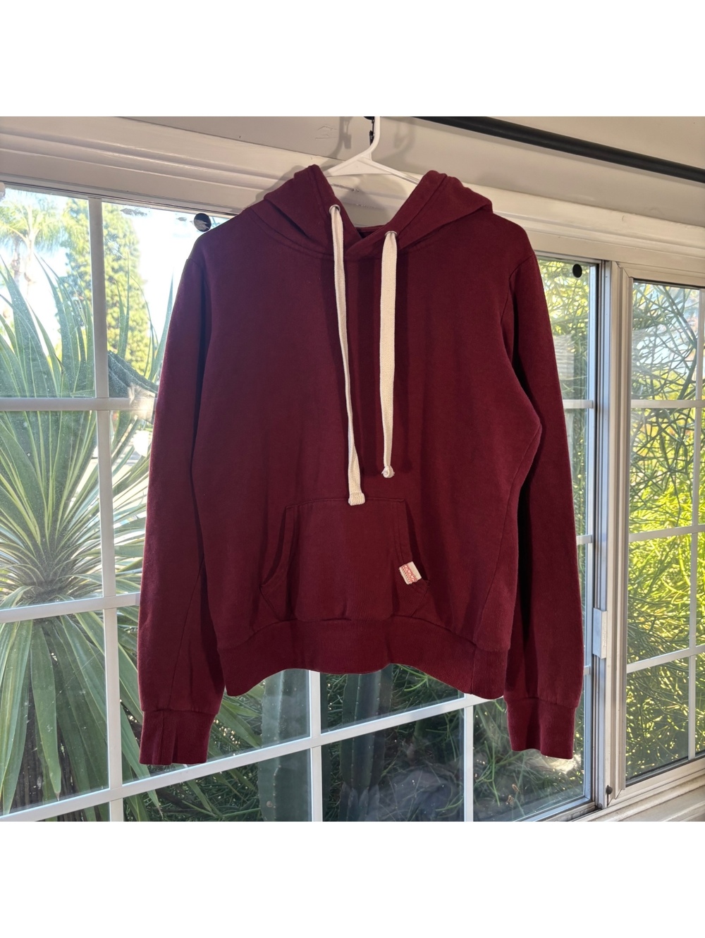 Y2K Reflex Burgundy Hoodie
